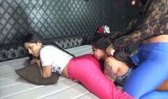 Two BRUNETTE Goddess fart on girl slave part 2 BY BRUNA PAZ, ANITA and Cleopatra Cam By Aline Full hd