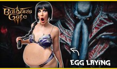 Alien Insemination: Shadowheart's Egg Laying Pregnant Belly Inflation