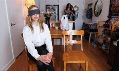 Jade Rose and Mina Salome: Tightly tied up and tape gagged detectives captured by a criminal magician (PART 1)