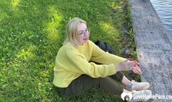 Blonde in the park wanted fresh cock