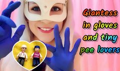 GIANTESS Mia Mimi in gloves and tiny pee lovers(480p)