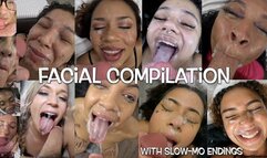 Facial Cumpilation – 20 cumshot facials!