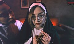 (Full Version Full HD) Nun Madalena is no longer immaculate - in this film her loses her virginity, sucks pussy for the first time and get spanked