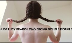 Nude Lucy Braids Long Brown Double Pigtails