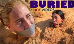 Beach Buried Beauties (DOUBLE VOLUME) (high res mp4)