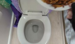 Toilet Piss Fries for Fat Pig Verbal Humiliation