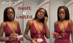 Ebony Goddess Ignore in Lingerie