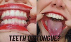 Mouth and teeth fetish