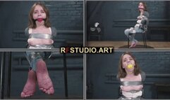 Arina - Tape Bound and Gagged Cutie on a Chair (UHD 4K MP4)