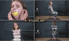 Arina - Tape Bound and Gagged Cutie on a Chair (FULL HD MP4)