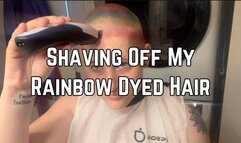 Rainbow Head Shave