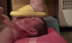 FACE TRAMPLE, COCK CRUSH, BELLY TRAMPLE WITH MASTURBATION CUM SHOT