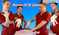 BGG Nurses Oil & Gloves Medical Handjob