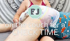 On the couch for a check time