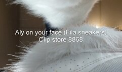 Aly on your face (Fila sneakers)