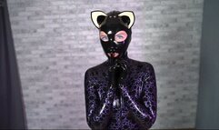 Purple and black catsuit 2