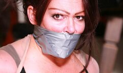 Fitness Cover Model Tara Moonlighting as an Undercover Reporter ends up Massively Taped up & GAGGED! *23 MINUTES LONG*