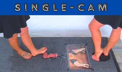 Gag And Cum Under My Dirty Bare Feet - Amber Cam - AmbersCBT - 70AC