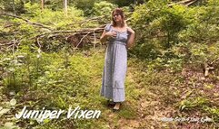 Juniper Vixen 36 Minute Nude Outdoor Striptease & Nude Hot Tub & Cabin Striptease