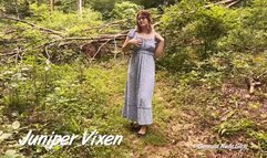 Juniper Vixen 37 Minute Outdoor Nude Play & Hot Tub Tease & Cabin Striptease