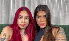 KISSING FACE LICKING WITH NEW REDHEAD - NEW TOP GIRLS GRAZI AND GIOVANA - NEW MR AUG 2024 - CLIP 1