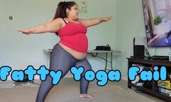 Fatty Fails at Beginner Yoga Lesson - Devi Thikk