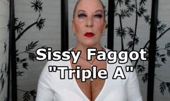 Sissy Faggot Triple A Acknowledge Accept Affirm XHD (WMV)