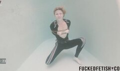 hd Shibari underwater catsuit sexy military challenger out of control