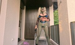 Hard Fuck: Pierced Vagina vs Pierced Dick, Blow-Job, Latex Doll with Huge Boobs Fucks Dildo on Balcony, Exposes Piercings - Part 3