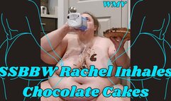 SSBBW Rachel Becomes a Feedee To Inhale Two Chocolate Cakes WMV