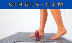 Gag And Cum Under My Dirty Bare Feet - Slave Cam - AmbersCBT - 70SLC