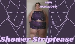 SSBBW Rachel Strips Naked in the Shower MP4 1920x1080