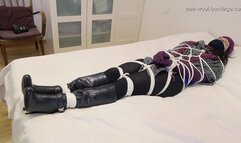 TIGHTLY GAGGED WOOL BONDAGE