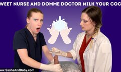 Sweet Nurse and Domme Doctor Milk Your Cock POV Handjob Cum Blast