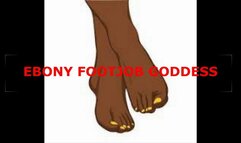 EBONY FOOTJOB Ep-1 - White Boy Ebony Footjob Slave Training Ep-1