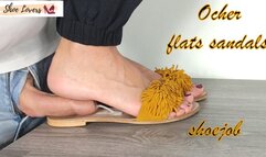 Ocher flats sandals shoejob