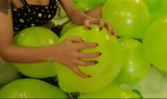 Safira and Her Natural Long Fingernails on 50 Balloons