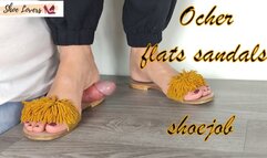 Ocher flats sandals shoejob 1080