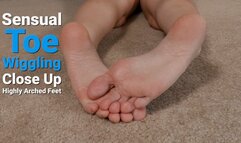 Sensual Toe Wiggling Close Up Highly Arched Feet - Kylie Jacobsx - MP4 1080p HD