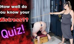 Know Your Mistress! Femdom Game Quiz Bondage & Hard Spanking