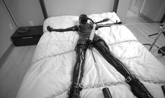 Chained, Machine Fucked and Breathless in Full Latex