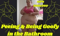 SSBBW Rachel Pees and Dances in Her Bathroom MP4 640x360