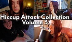 Hiccup Attack Collection Vol Three - Seven Long Videos Hiccupping w Cleavage and Sipping Coffee