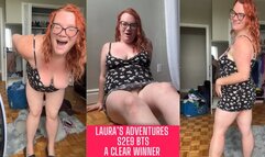 Vlog by BBW Milf Laura Leslie with Big Tits BTS Dildo Fuck