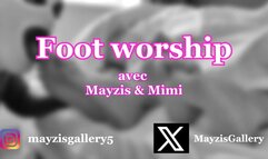 MAYZIS & MIMI - FOOT WORSHIP : "Tu pensais qu'on dormait ?"