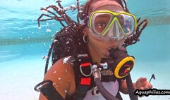 Aquaphilias- Tiana Antoinette- Her first SCUBA Lesson- SCUBA