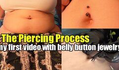 How I did a navel piercing! And also my first belly masturbation after that! (4K)