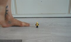 Tiny Slave Toy - Trample it under my nylon foot and crush it without mercy