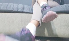 Diana Senior sneakers socks and barefoot fetish