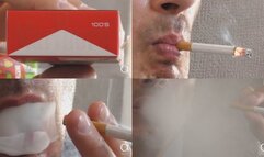 Smoking Marlboro Red 100s sweaty 2